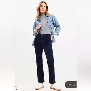 Ann Taylor Loft Navy Blue Coduroy Pants Womens Size 24‎ (1035)
